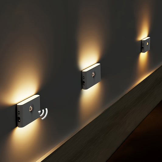 Golden LED Motion Sensor Wall Light