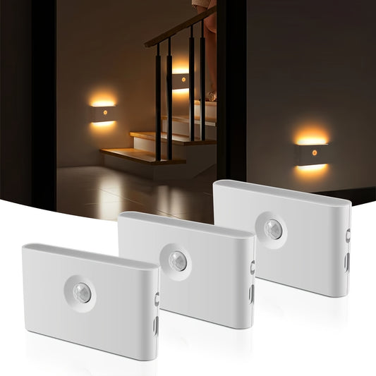 Golden LED Motion Sensor Wall Light